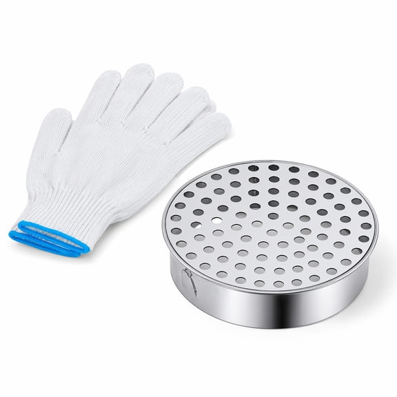 Stcellnmex Round PVC Termination Cap With 4 Inch Inner Diameter 304 Stainless Steel Mesh Vent Cover For Roof Furnace Drain Pipe 1 Pack