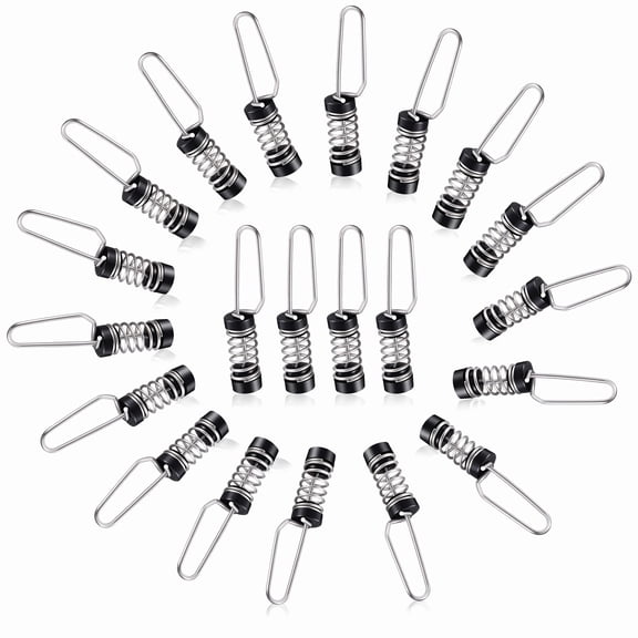 Stcellnmex Stainless Steel Marine Boat Flag Clips For Halyards Outrigger Lines Antennas Stern Lights Flagpole Rope Fishing 24Pack