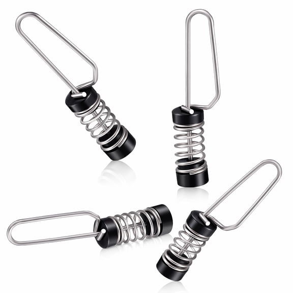 Stcellnmex Stainless Steel Marine Boat Flag Clips For Halyards Outrigger Lines Antennas Stern Lights Flagpole Rope Fishing 4 Pack