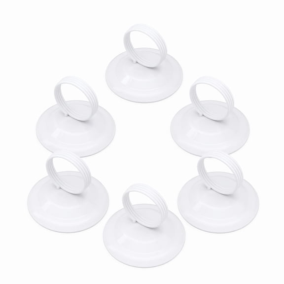 Stcellnmex Table Number Holders, Metal Place Card Holders for Photos Menu Memo, White, 6 Pcs
