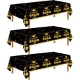 thumbnail image 1 of Wowhub 3 Pack Graduation Tablecloths, 54 x 108 Inch Class of 2026 Graduation Decorations Plastic Disposable for Rectangle Tables Graduation Party Decorations 2026 and Party Supplies, Black, 1 of 6