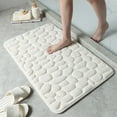 thumbnail image 1 of Stcomart Anti Slips Bath Mat, Soft Absorbent Bathroom Rug, 20"x32", White, 1 of 5