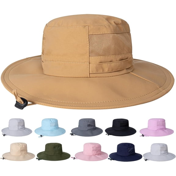 Stcylzfu All-Weather Sun Hat for Men & Women: UPF 50+ Waterproof & Foldable Wide Brim Boonie Hat for Hiking, Fishing, Garden