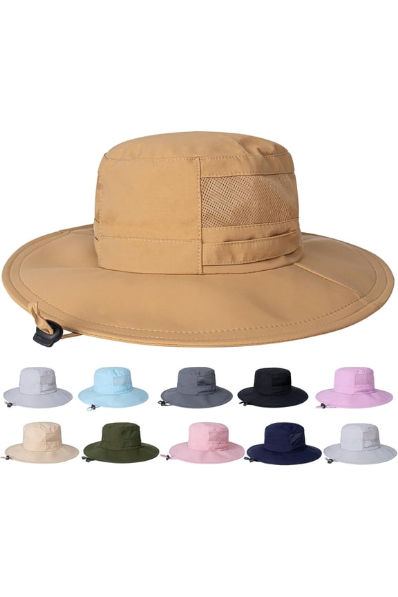 All-Weather Sun Hat for Men & Women: UPF 50+ Waterproof & Foldable Wide Brim Boonie Hat for Hiking, Fishing, Garden