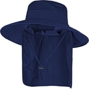 Stcylzfu Breathable UPF 50+ Fishing & Safari Hat with Wide Brim and Protective Neck Flap for Extended Sun Exposure