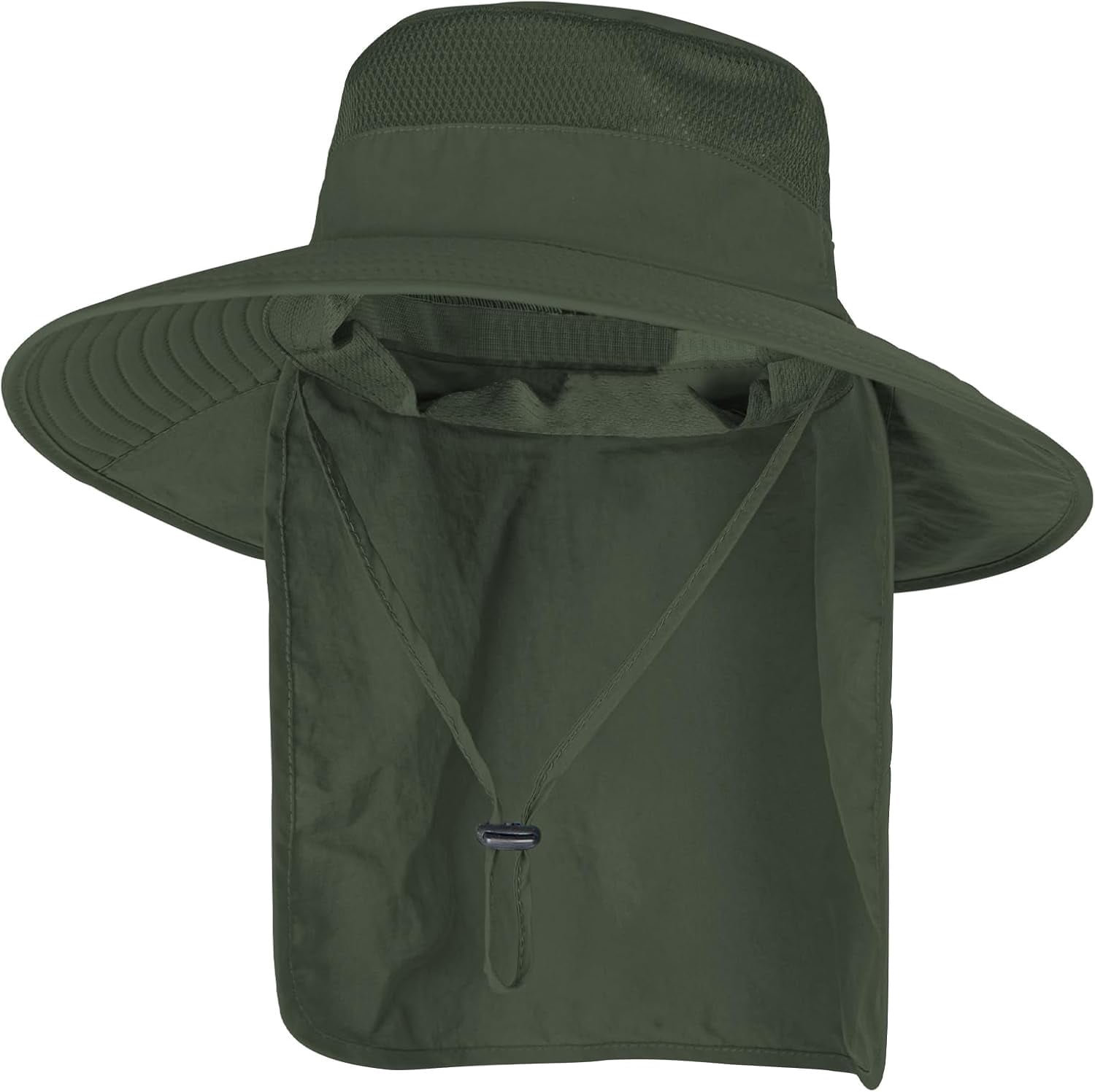 Stcylzfu Breathable UPF 50+ Fishing & Safari Hat with Wide Brim and Protective Neck Flap for Extended Sun Exposure