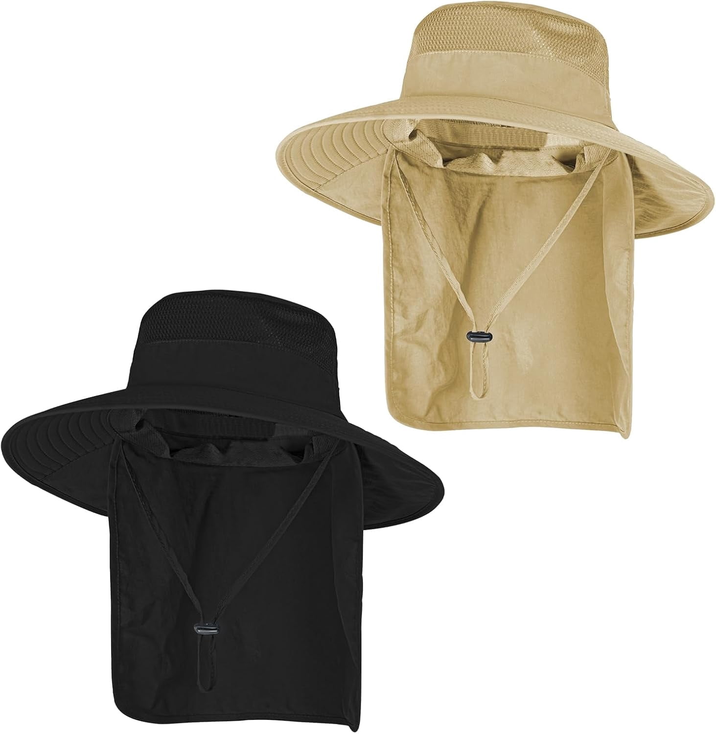 Stcylzfu Breathable UPF 50+ Fishing & Safari Hat with Wide Brim and Protective Neck Flap for Extended Sun Exposure