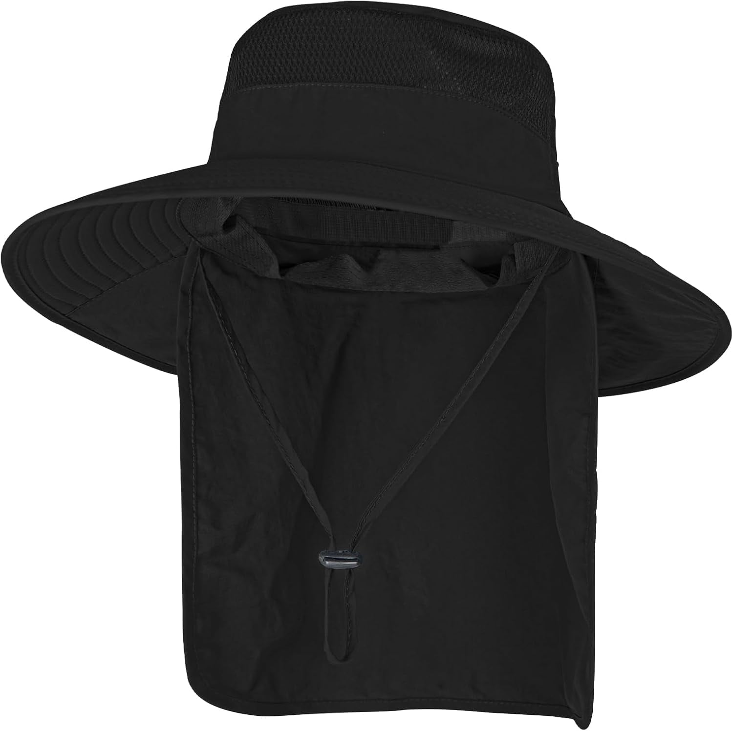 Stcylzfu Breathable UPF 50+ Fishing & Safari Hat with Wide Brim and Protective Neck Flap for Extended Sun Exposure