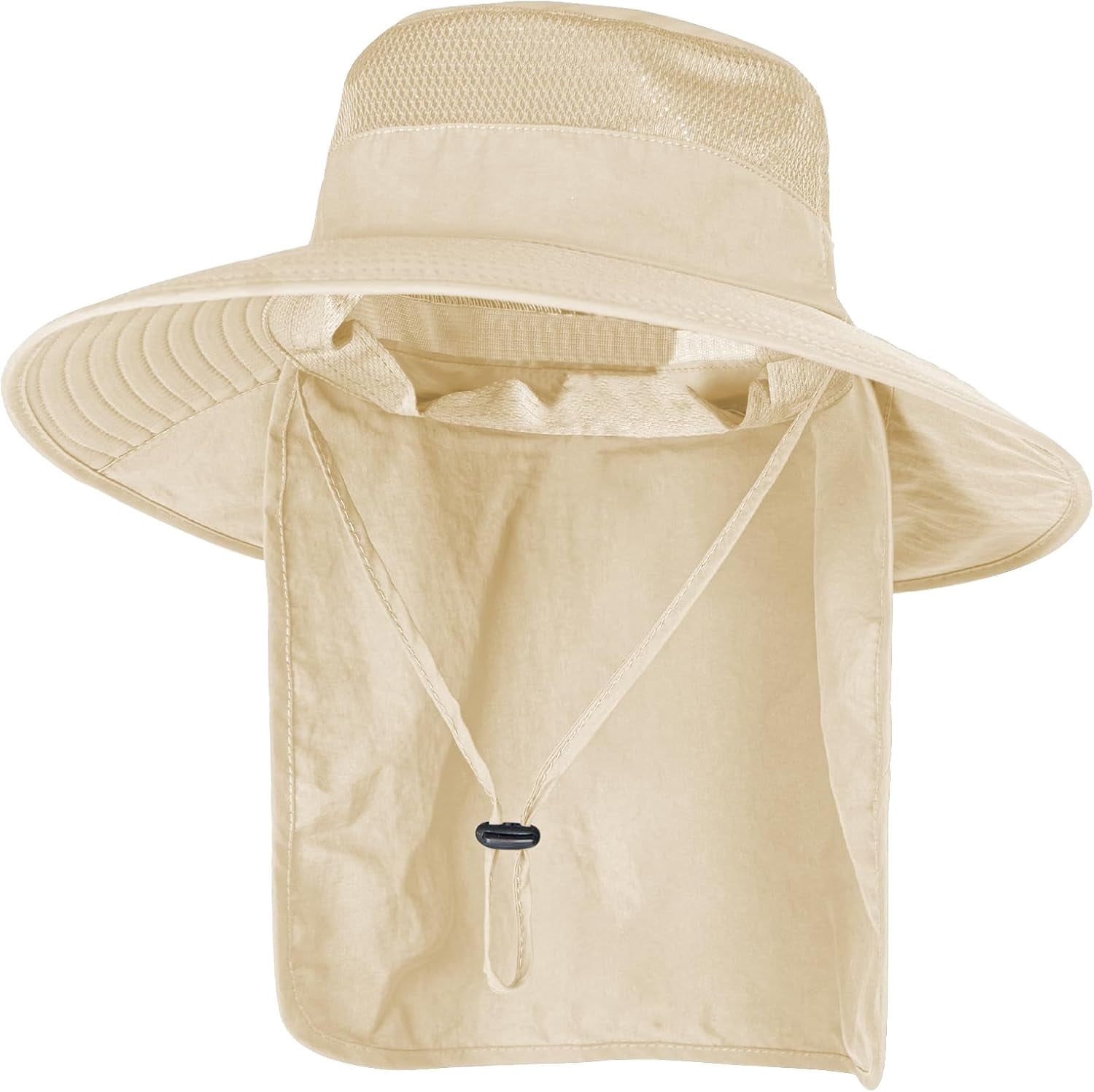 Stcylzfu Breathable UPF 50+ Fishing & Safari Hat with Wide Brim and Protective Neck Flap for Extended Sun Exposure