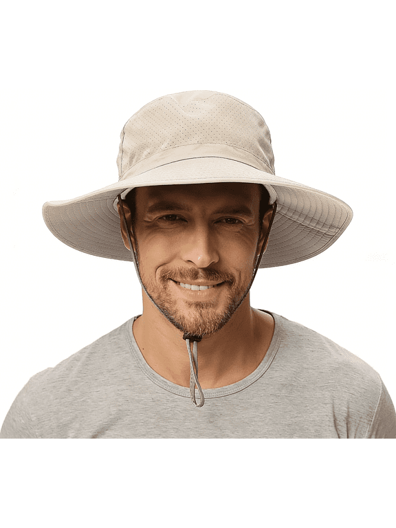 Cooling Sun Hat for Men & Women UPF 50+ - Wide Brim Boonie Bucket Hat with UV Protection for Safari, Hiking, Beach
