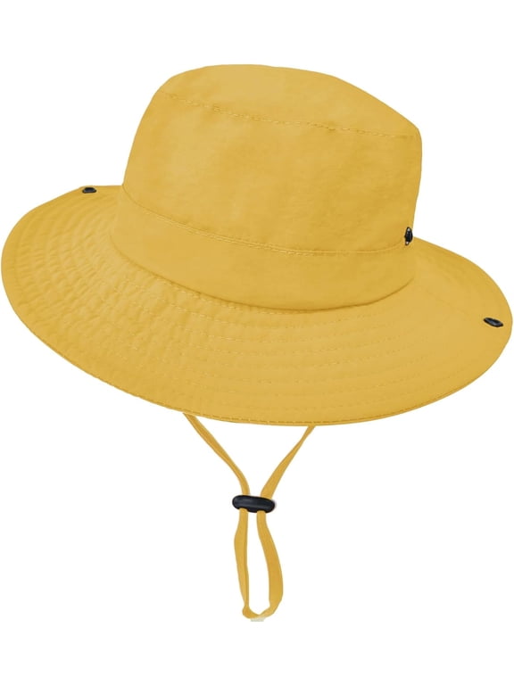 Kids Sun Hat UPF 50+ with Adjustable Chin Strap - Quick Dry, Foldable & Lightweight Bucket Hat for Outdoor Fishing & Safari