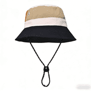 Stcylzfu Quick-Dry Kids Bucket Hat with UPF 50+ Sun Protection. Colorful patchwork design for boys and girls ages 8-15. Perfect for beach and summer outdoor play.