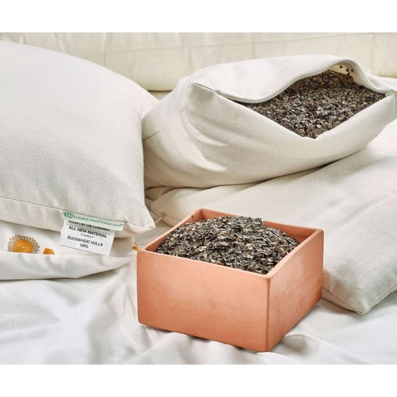 White Lotus Home Standard Buckwheat Pillow 20" x 26"