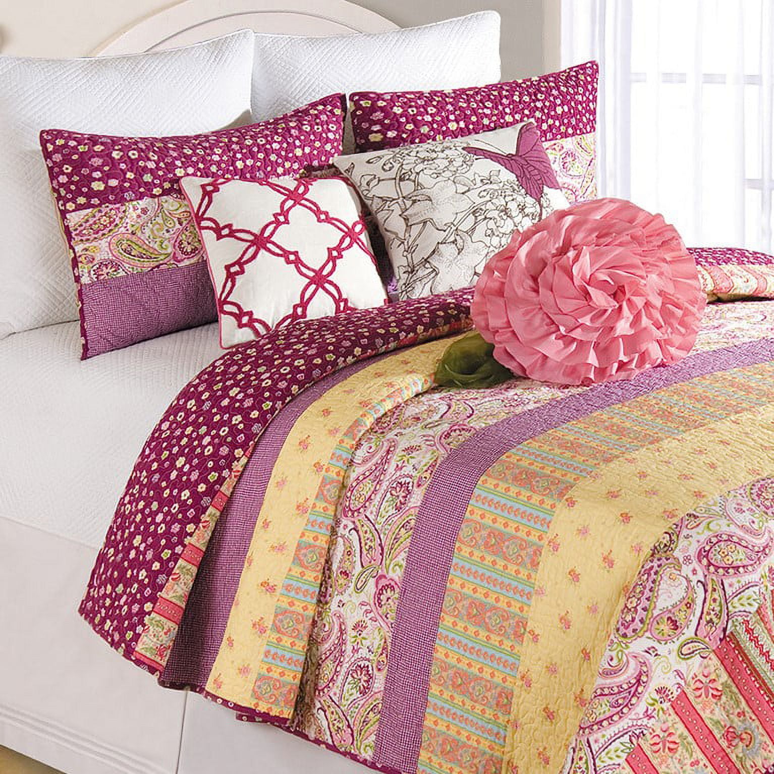 Penelope Multicolor Cotton Standard/Queen Pillow Sham