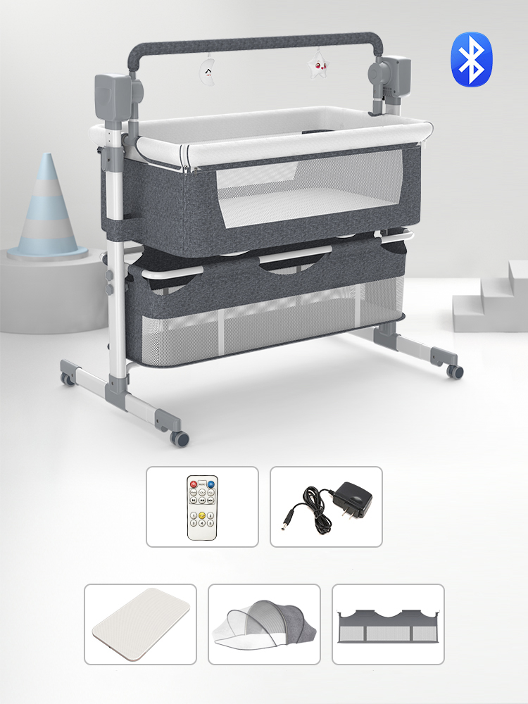 SteAnny Baby Electric Rocking Crib Unisex Baby Cradle Newborn