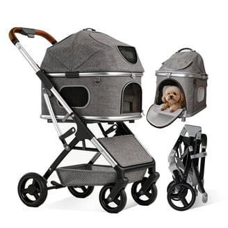 Pet Gear NO-ZIP Double Pet Stroller Pine Green - Walmart.com