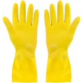 thumbnail image 1 of SteadMax 10 Pack Yellow Cleaning Latex Dish Gloves, Individually Packed, Extra Large Size (10 Pairs), 1 of 5
