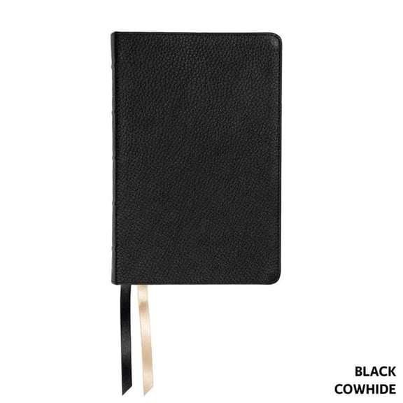 Steadfast Bibles 400872 NASB 1995 Handy Size Bible - Black Paste - Down Cowhide Leather Indexed