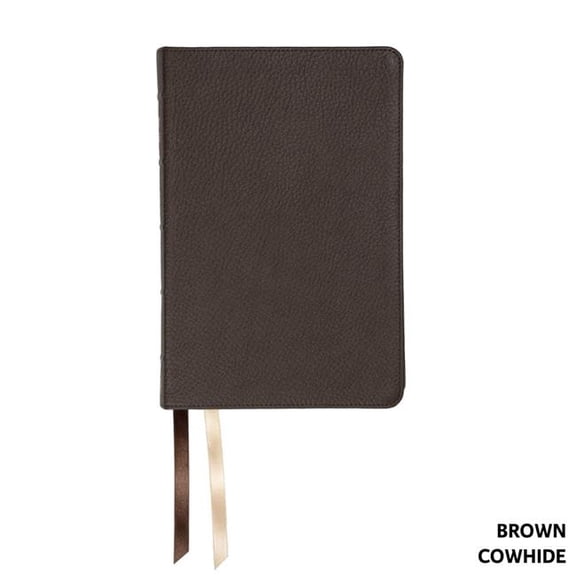 Steadfast Bibles 400873 NASB 1995 Handy Size Bible - Brown Paste - Down Cowhide Leather