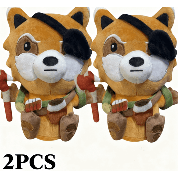 Steadfast Spiffo Plush Doll, 8.7 Inch Anime Stuffed Toy Soft Figure Throw Pillows for Home Sofa Decor, Christmas Decorations Birthday Gift for Project Zomboid Game Fans Friends, 2 PCS