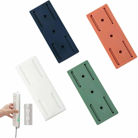 Steadilty Adhesive Punch-Free Socket Holder, Self-Adhesive Desktop ...