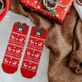 thumbnail image 1 of Steadlien Cartoon Christmas Stockings - Mid-Calf Holiday Socks with Festive Patterns - Warm Nylon Blend Socks for Winter and Autumn Seasonal Wear, 1 of 6