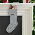 thumbnail image 1 of Steadlien Oversized Knitted Christmas Stocking - Soft Yarn Holiday Hanging Ornament - Festive Gift Bag for Candy and Small Presents Seasonal Decoration, 1 of 5