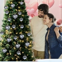 Steadline 12 Piece Heart Ornament Set Romantic Valentine's Day Decor with Dual Finish Design Unique Hanging Decoration Gift for Couples Holiday Celebration