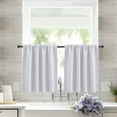 thumbnail image 1 of Steadline 2-Pack Solid Color Short Curtain with Rod Pocket Design - Light Filtering Window Treatment for Kitchen Bathroom and Living Room with Easy Care Fabric, 1 of 9
