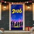thumbnail image 1 of Steadline 2026 New Year Happy Door Curtain 180x90cm Multi-Color Holiday Fabric Decoration Spring Festival Door Cover Christmas Home Decor Party Background Decoration, 1 of 7