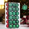 thumbnail image 1 of Steadline 36 Piece Electroplated Christmas Ball Ornament Set - Metallic Finish Holiday Decor For Tree Wreath And Garland Displays With Shiny Reflective Surface, 1 of 9