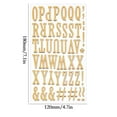 thumbnail image 1 of Steadline 3D Foil Letter Stickers for Scrapbooking - Gold Puffy Alphabet Decals for Christmas Gift Wrapping Journal DIY Craft Projects and Holiday Decorations, 1 of 4