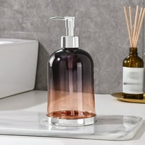 Steadline 450ml Smooth Surface Hand Soap Dispenser with Pump Mechanism - Multi Purpose Refillable Bottle for Kitchen and Bathroom Countertop Organization