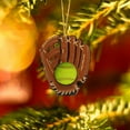 thumbnail image 1 of Steadline 8cm Baseball Glove Acrylic Christmas Tree Ornament Car Hanging Pendant Home Decor Sports Themed Holiday Gift for Fans Collectors, 1 of 4