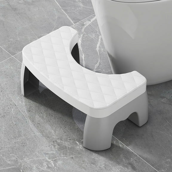 Steadline Adjustable Toilet Step Stool with Non-Slip Surface for Improved Bathroom Ergonomics Foldable Design for Space Saving and Comfortable Squatting Position Assistance
