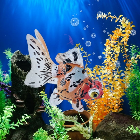 Steadline Artificial Aquarium Decor,Floating Plastic Goldfish With Realistic Color And Movement For Fish Tank And Pond Decor With No Maintenance Required For Water Features And Seasonal Displays