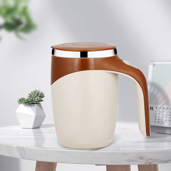 Steadline Automatic Stirring Coffee Cup - Magnetic Mixing Travel Mug with USB Charging - Self-Stirring Beverage Container for Hot Cold Drinks - Innovative Kitchen Gadget