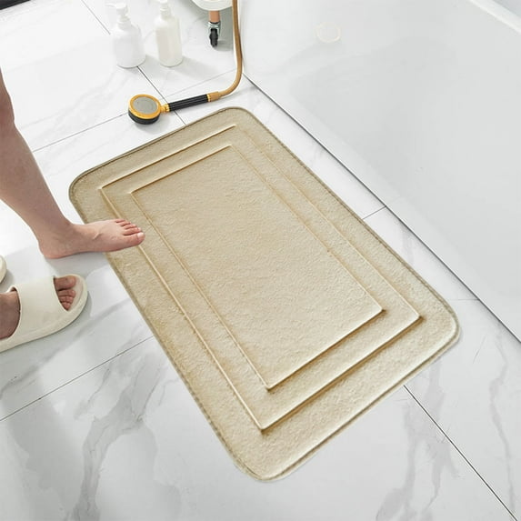 Steadline Bathroom Absorbent Mat Quick Dry Non Slip Floor Rug for Shower Tub Area Machine Washable Waterproof Modern Home Decor Comfort Solution