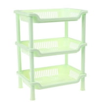 Steadline Bathroom Storage Rack 3-Tier Plastic Storage Shelf with Rectangular Design for Bathroom Kitchen Organization and Space Saving Solution Sturdy Construction for Heavy Items
