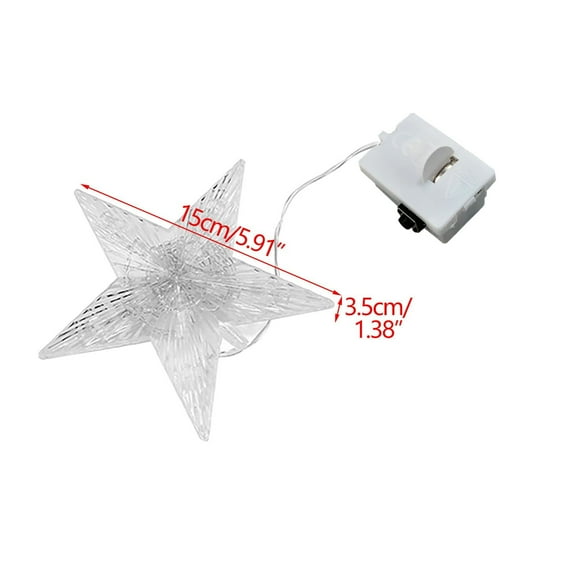 Steadline Battery Operated LED Star Tree Topper Christmas Decoration Glowing Holiday Ornament for Indoor Outdoor Use Festive Party Essential Warm White Light Creates Cozy Atmosphere