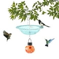 thumbnail image 1 of Steadline Bird Bath Windproof And Rainproof Polyresin Hanging Feeder With Cover,Weather Resistant Garden Decor Accessory For Attracting Songbirds To Backyard Patio And Courtyard, 1 of 8