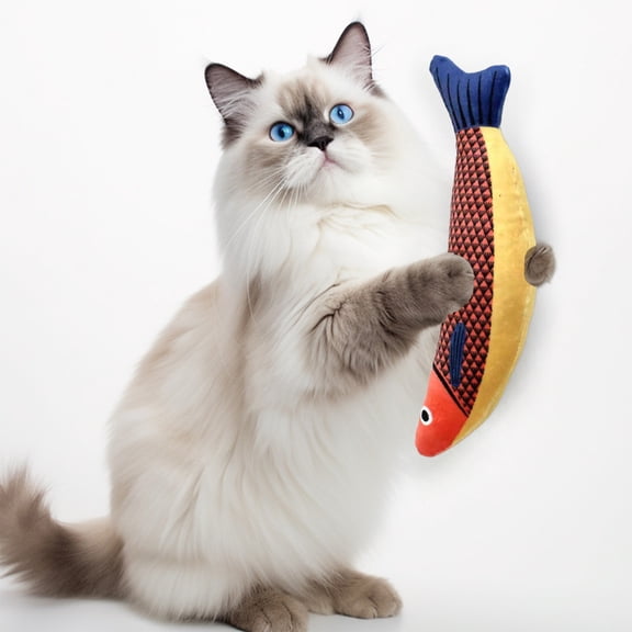Steadline Cat Toys Saury Fish, Catnip Crinkle Sound, Soft and Durable, Interactive Kitten Kicker for Indoor Kitty Exercise for All Breeds