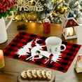 thumbnail image 1 of Steadline Christmas Flax Placemats Set - Waterproof Greaseproof Table Mats for Holiday Dining Decor and Western Style Kitchen Table Setting, 1 of 7