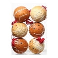 thumbnail image 1 of Steadline Christmas Gingerbread Ornaments 6 Pieces Gingerbread Man Christmas Tree Ball Ornaments Set with Hanging Rope for Indoor Outdoor Holiday Decor Party Celebration Xmas Tree Decoration, 1 of 8