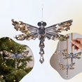 thumbnail image 1 of Steadline Christmas Hanging Pendant,Transparent Acrylic Snowflake Ornament Inlaid Shiny Sequins Built In Hanging Loop,Reusable Crystal Decor For Xmas Tree Window Indoor Holiday Party Layout, 1 of 7