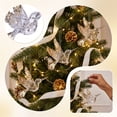 thumbnail image 1 of Steadline Christmas Hanging Pendant,Transparent Acrylic Snowflake Ornament Inlaid Shiny Sequins Built In Hanging Loop,Reusable Crystal Decor For Xmas Tree Window Indoor Holiday Party Layout, 1 of 8
