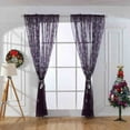 thumbnail image 1 of Steadline Christmas Snowflake Curtain Set 2 Pieces 200x100cm Polyester Fabric Window Decorations with Holiday Patterns for Living Room and Bedroom Festive Seasonal Home Decor, 1 of 6