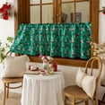 thumbnail image 1 of Steadline Christmas Themed Window Curtain - Elegant Polyester Holiday Decor for Living Room and Bedroom - Festive Seasonal Home Textile with Tree Print Design, 1 of 6