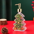 thumbnail image 1 of Steadline Christmas Tree Shaped Glass Soap Dispenser with Gold Accents for Bathroom Decor and Holiday Styling, Elegant Liquid Bottle for Valentine's Day Home Refresh and Winter Entertaining, 1 of 6