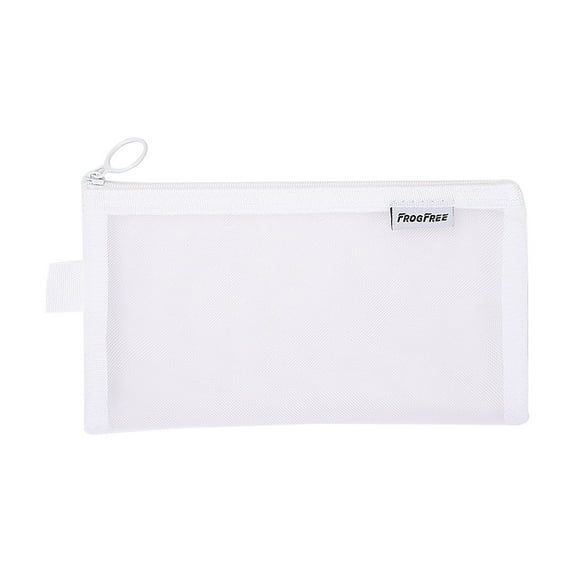 Steadline Clear Mesh Exam Pencil Case, Nylon Mesh Zipper Pen Case Bag, Makeup Bag for Women, Portable Office campus Stationery Storage Pouch for Adults